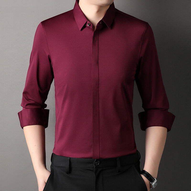 Men's Wrinkle-Free Stretch Dress Shirt