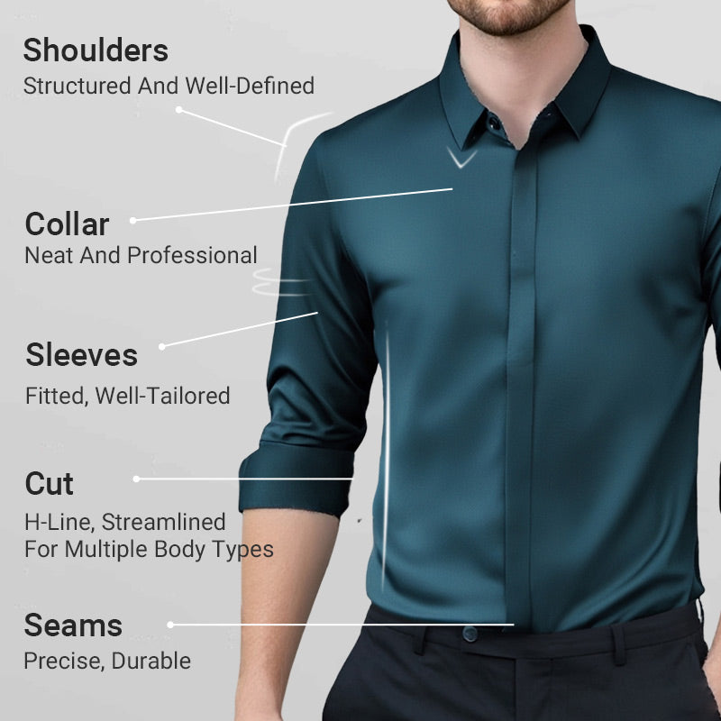 Men's Wrinkle-Free Stretch Dress Shirt